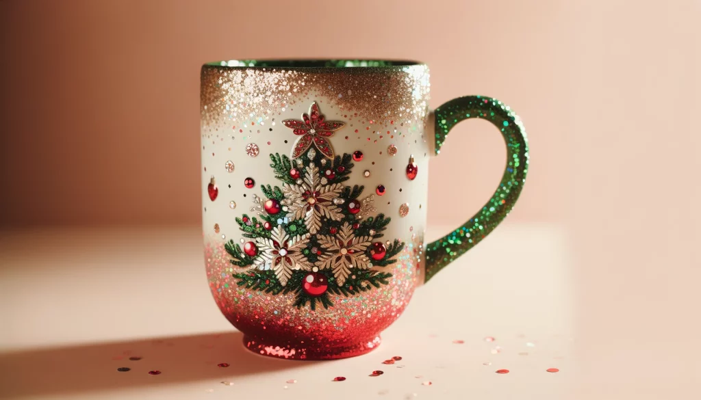 Christmas With Glitter Mugs Add Sparkle To Mornings - 05