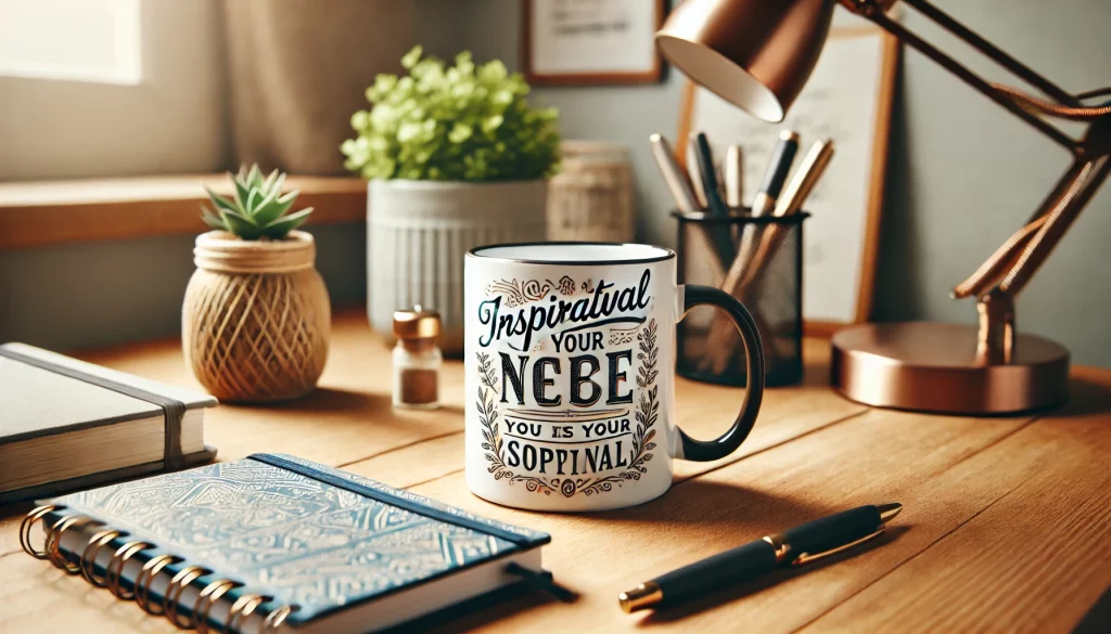 Desk With Inspirational Mugs Ideas - 03