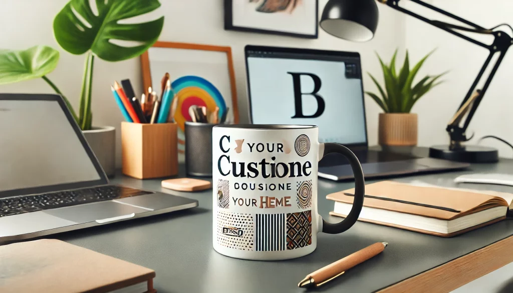 Desk With Personalized Mugs Ideas - 02