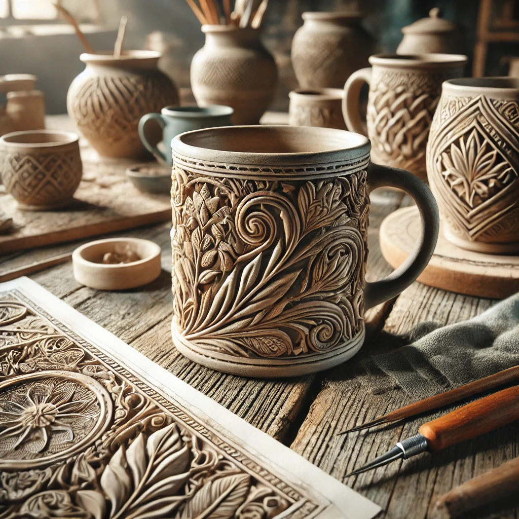 Finished 3D Clay Coffee Mug - 03