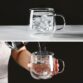 Glass Coffee Mugs Double Walled Set 4