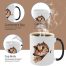 Heat Changing Funny Cat Ceramic Coffee Mug for Women Kids 3