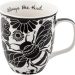 Stylish Ceramic Cute Coffee Mugs Black and White Design 1