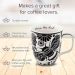 Stylish Ceramic Cute Coffee Mugs Black and White Design 2