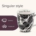 Stylish Ceramic Cute Coffee Mugs Black and White Design 3