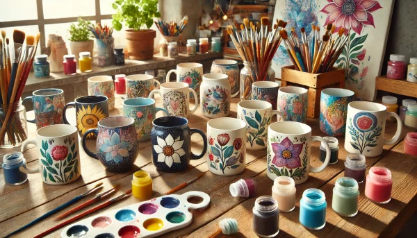 Vibrant Coffee Mug Painting Ideas